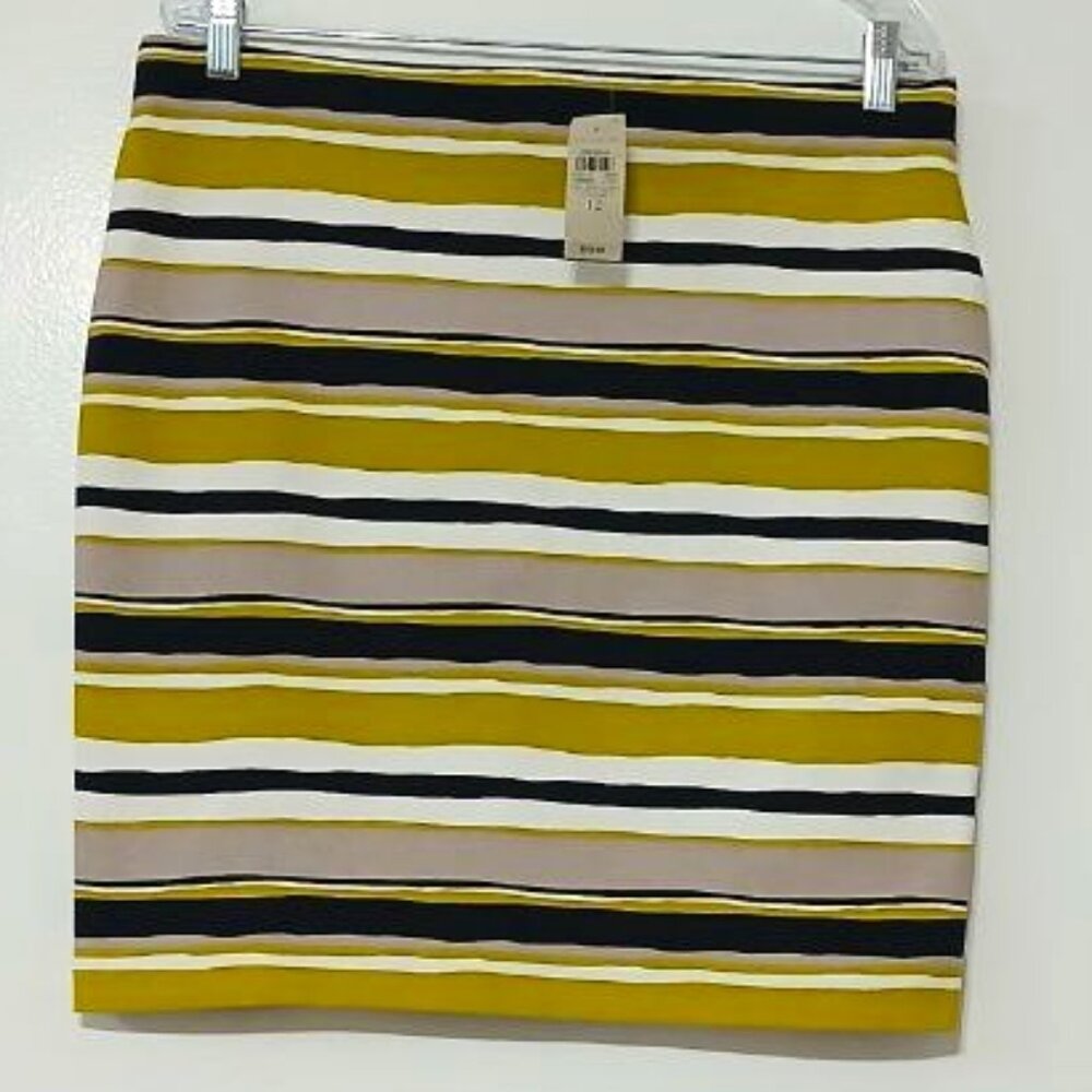 Ann Taylor Striped Knit Pencil Skirt – Size 12 – NWT